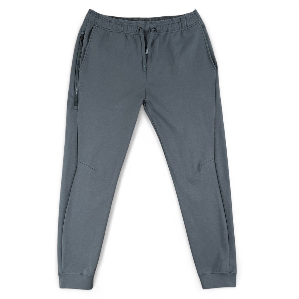 BYLT Joggers Mens XL Gray Premium Basics Elastic Waist Zip Pocket Cuffed Pants